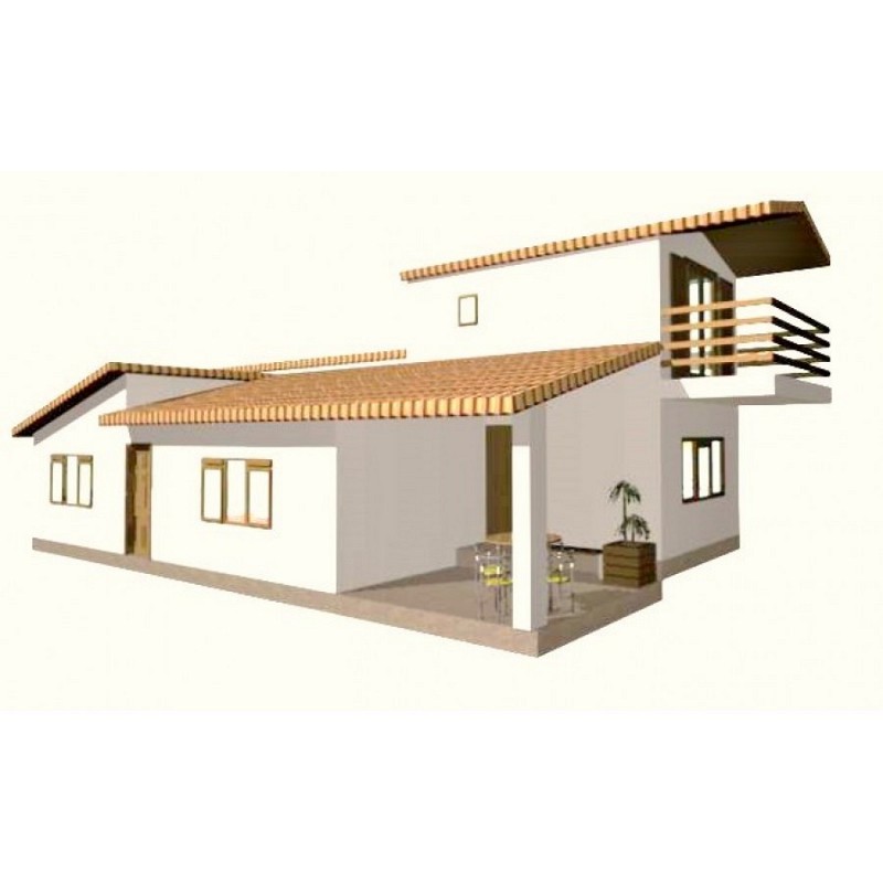 Σχεδιασμός ενός αίθριου σε μια προκατασκευασμένη κατοικία ή σε ένα συμβατό σπίτι.